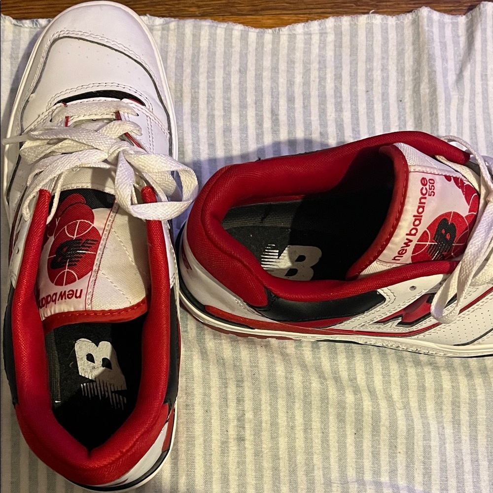 New Balance Kids Sneakers - White and Red